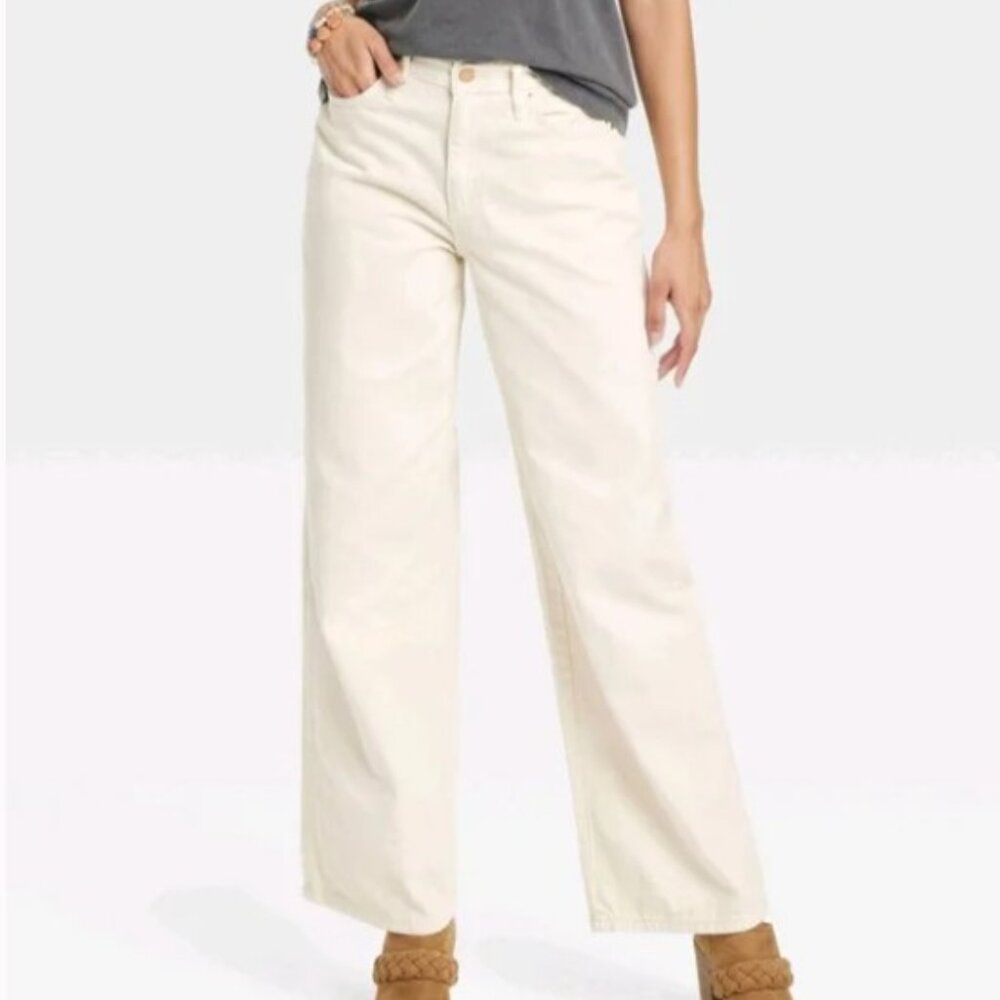 NWT Wide Leg - Off-White Jeans - Universal Thread